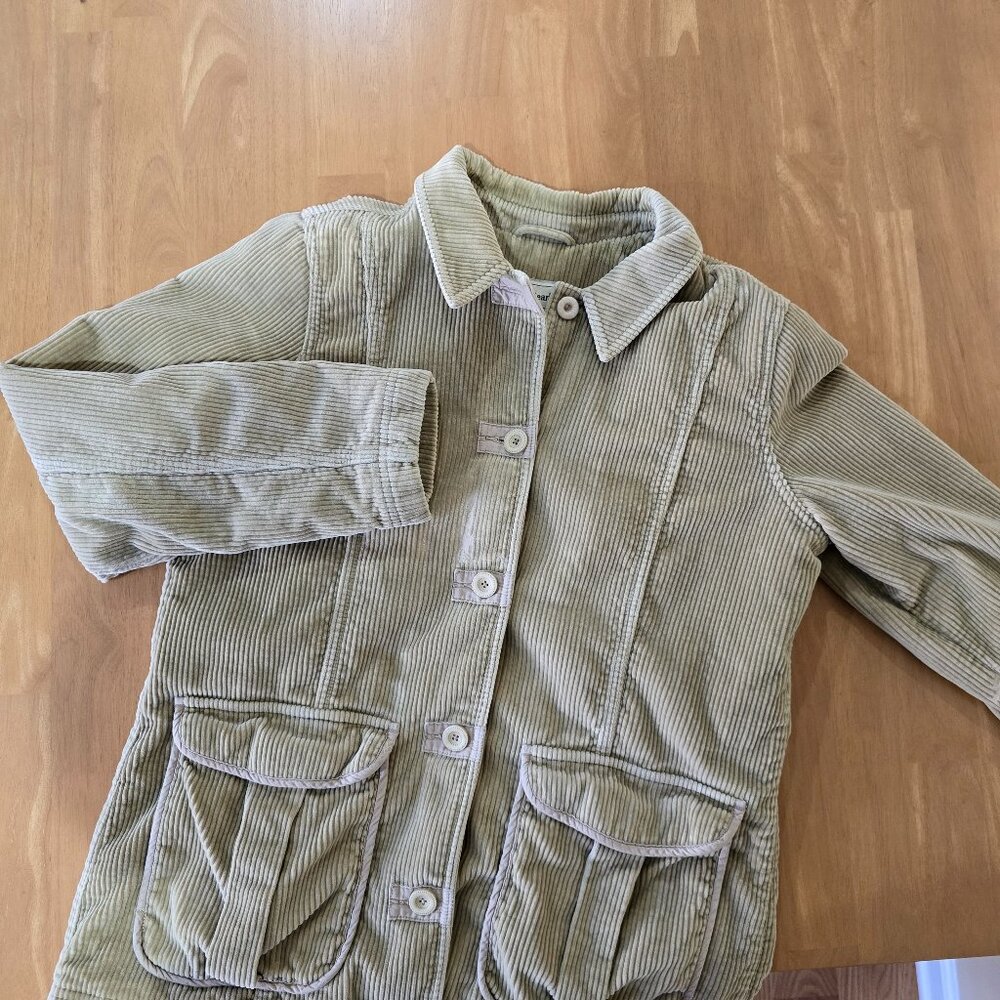 L.L. Bean Women's‎ Thinsulate Insulated Corduroy Barn Chore Coat Tan Size Medium